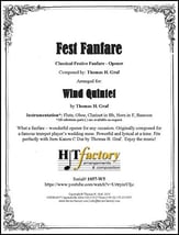 Fest Fanfare - Wind Quintet P.O.D. cover